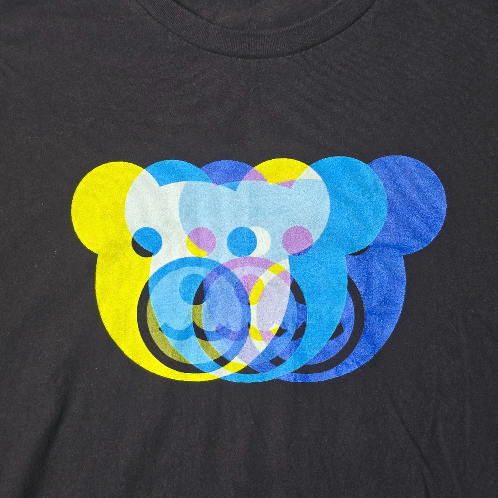 Nike PLGQ Men's T-Shirt Size Large Black Colorful Abstract Graphic Tee - Picture 8 of 12